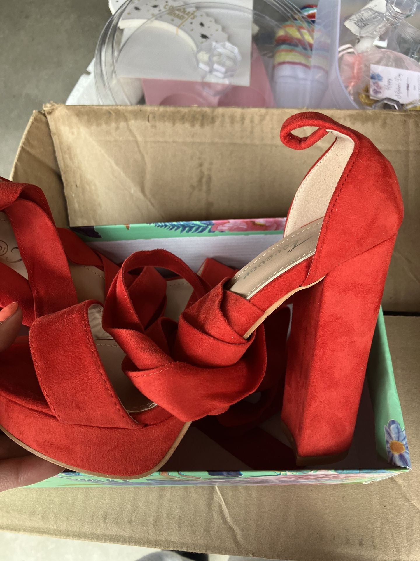 Red Heels/Lace up