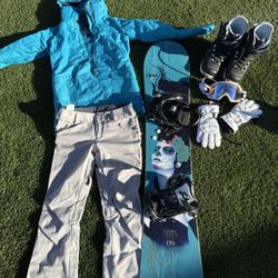 Women’s Snowboard Full Setup — Great Condition!