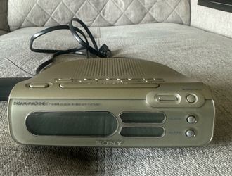 Sony ICF-C275RG Dream Machine Clock AM/FM Radio Tested & Working