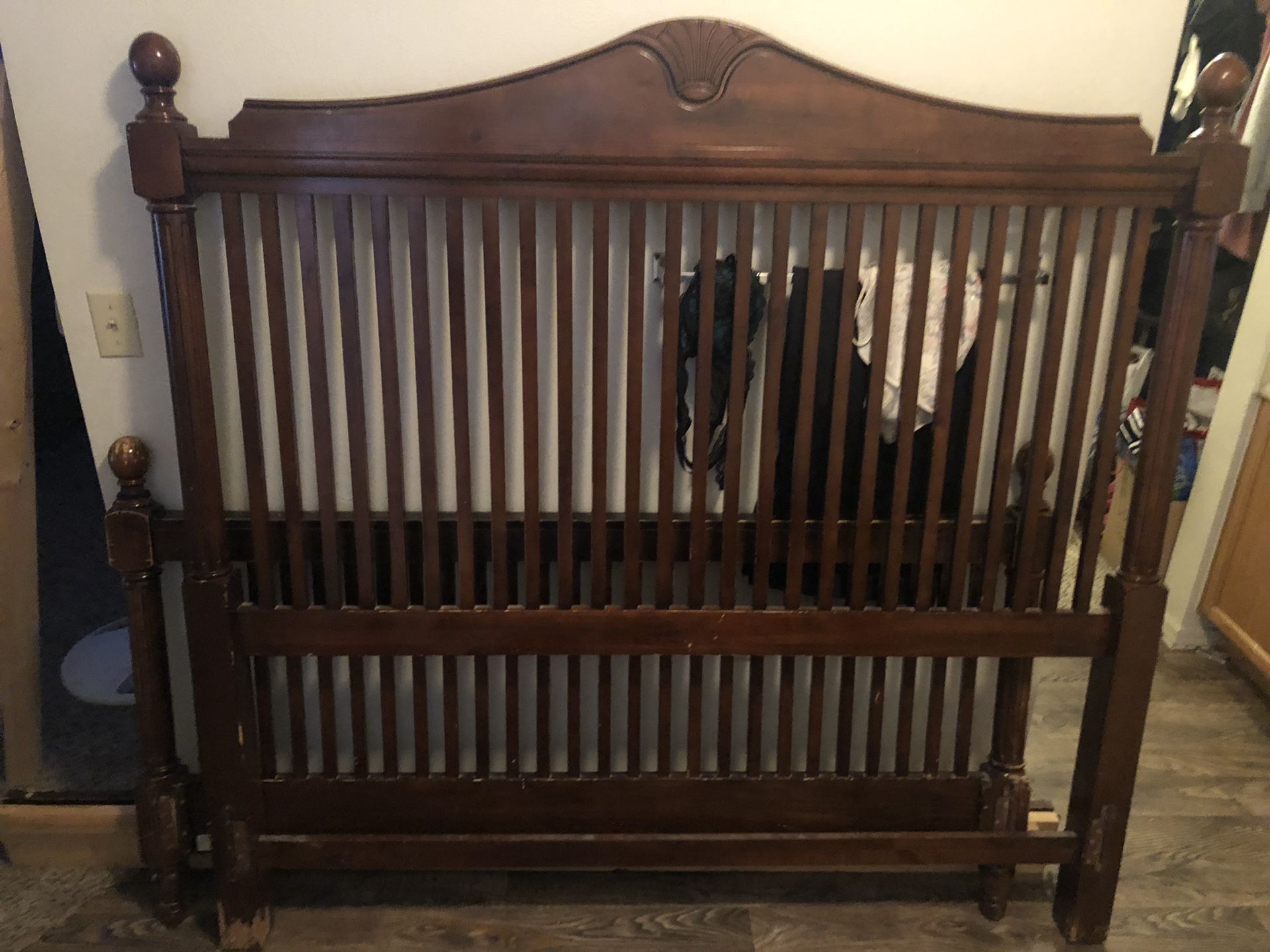 Queen Bed Frame - Used Normal Wear