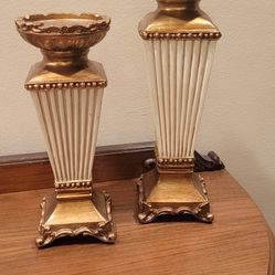 2 elegant candle holders