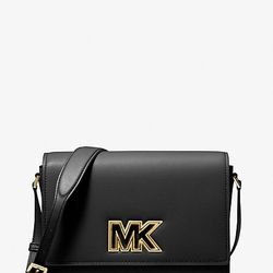 Mimi Medium Leather Messenger Bag Michael Kors