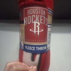Houston Rockets 50x60 Fleece Throw
