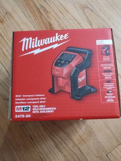 Milwaukee M12 compact inflator