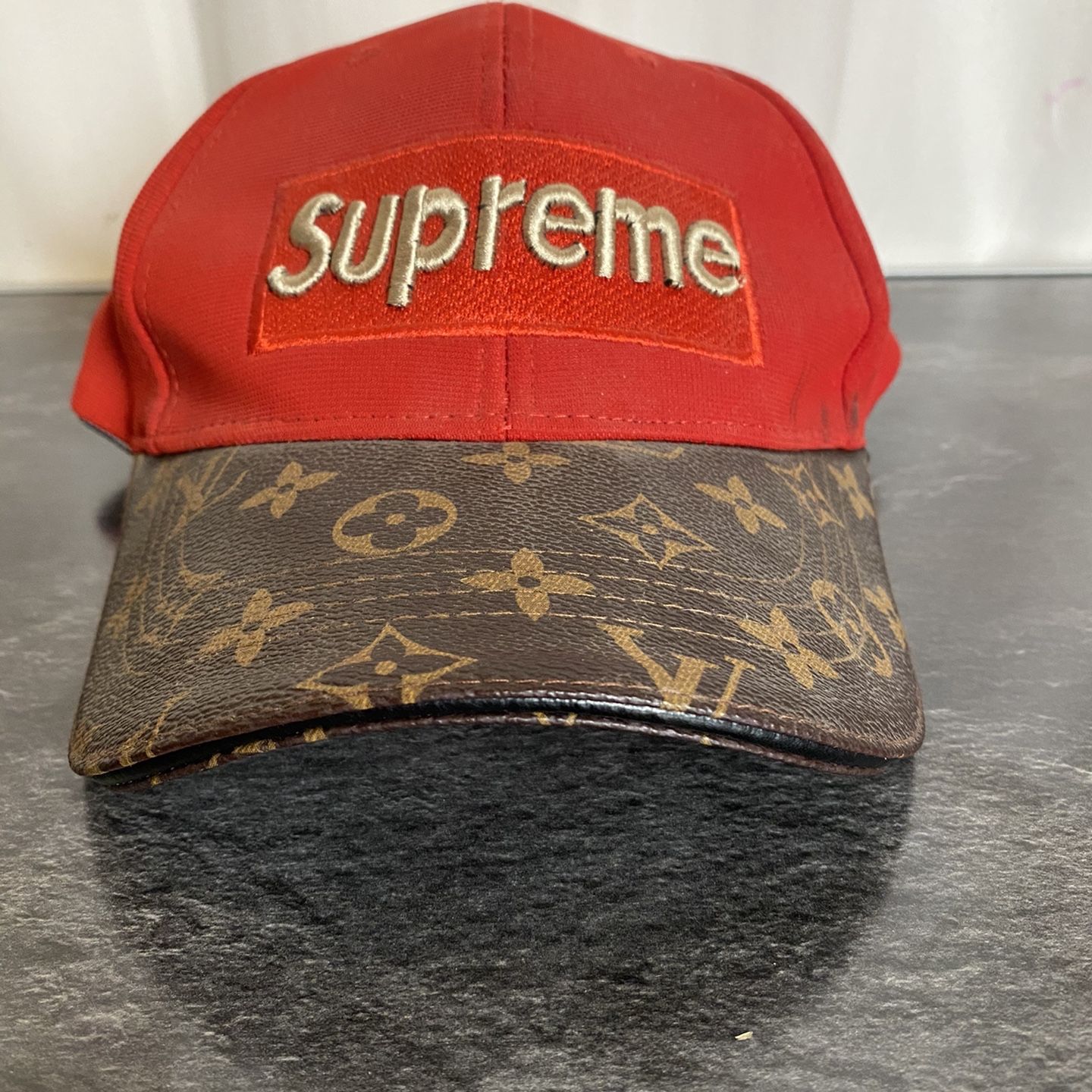 Supreme Louis Vuitton Monogram Pattern LV Vintage Rare Cap