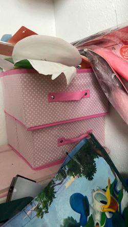 Pink girls storage