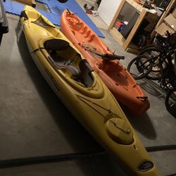 (2) Kayaks Ready For The Water 