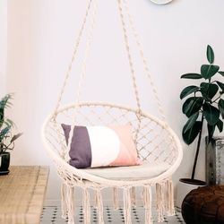 Hammock Chair Swing With Cushion 