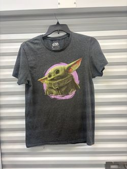 Star Wars Fifth Sun Grogu Gray Crew Neck Tagless Short Sleeve T-Shirt Men M