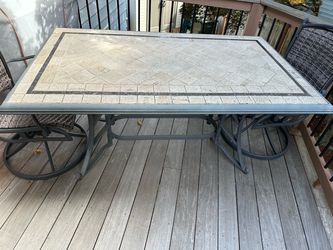 Patio table and 2 chairs