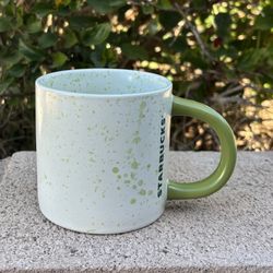 Starbuck Matcha Green Splatter Coffee Mug 12oz