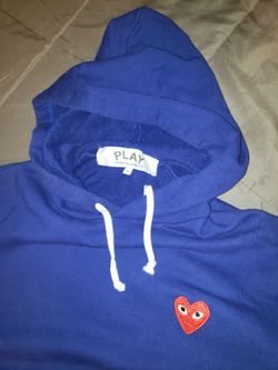 Comme Des Garcon Play Blue Hoodie