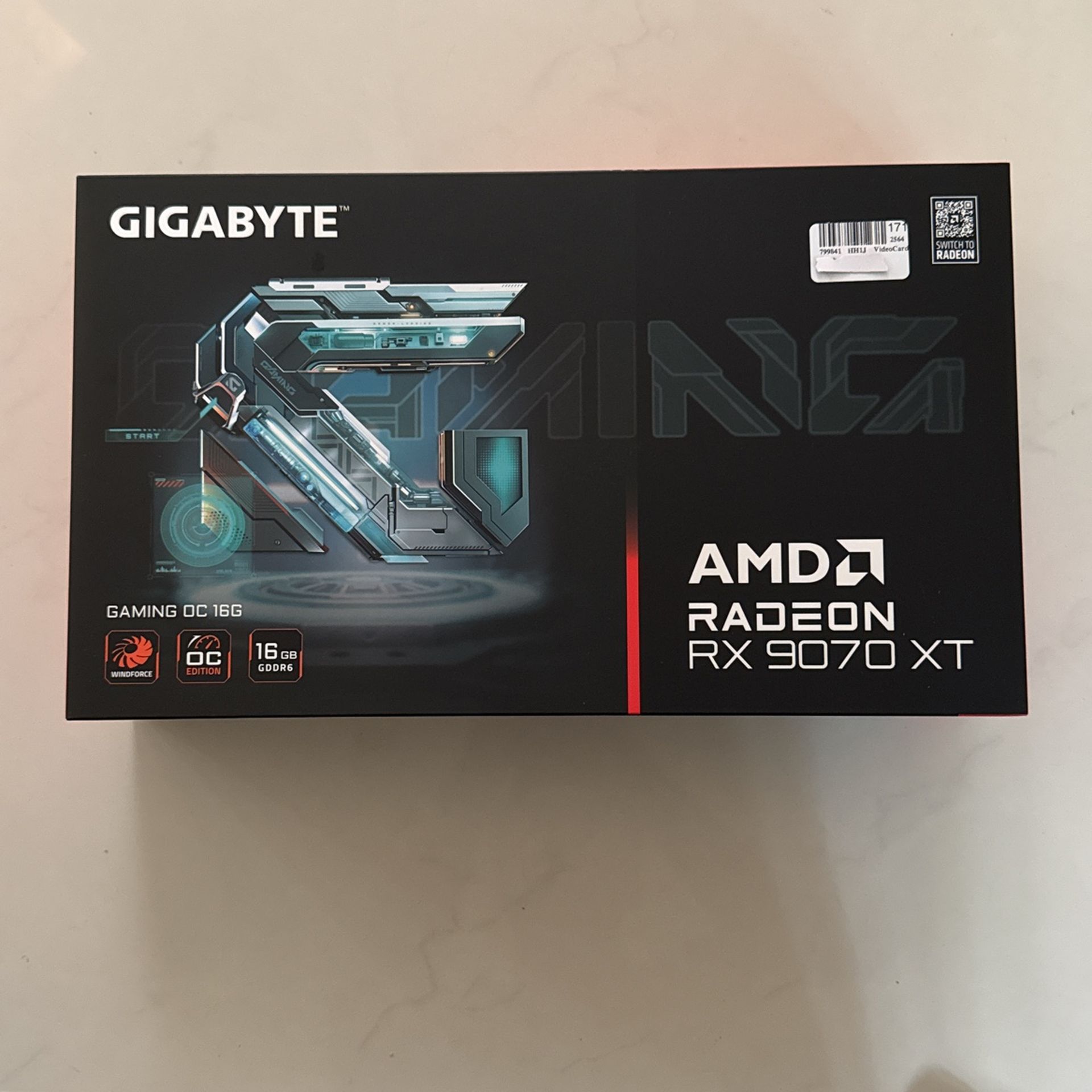 GIGABYTE AMD RX 9070 XT 16GB DDR6
