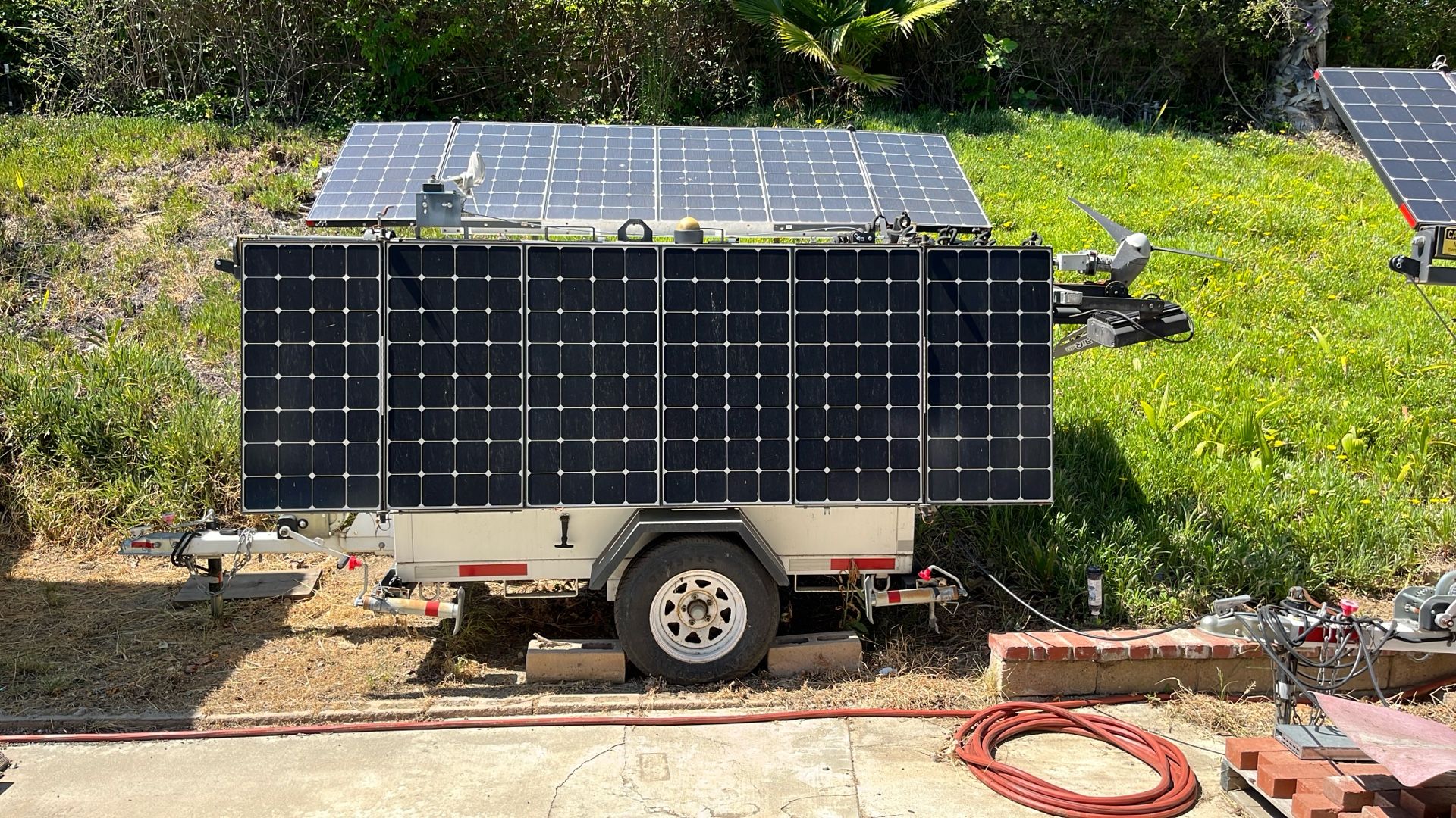 Solar light trailer for sale. Please make an offer.