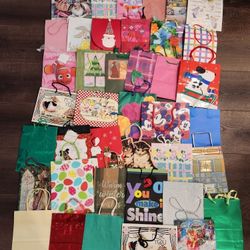 Gift Bags, Various 40 bags, Medium, Small, Nemo, Christmas etc 