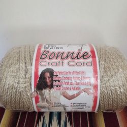 100 Yds Macrame Bonnie Craft Cord 6mm Pearl Beige 