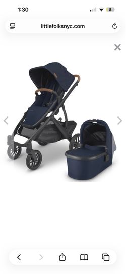 UNOPENED Noa (navy blue) Uppababy Vista V2 Stroller + bassinet