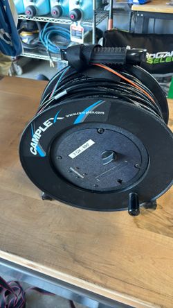 Camplex 2-Channel Fiber Optic Tactical Cable Reel with LC Connectors