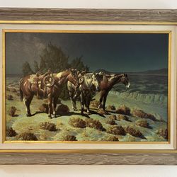 Oil painting on canvas by Héctor Morales