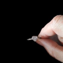 Size 6 Heart-shaped CZ Ring