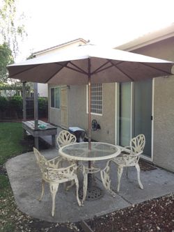 Victorian Cast Iron Outdoor Patio Set