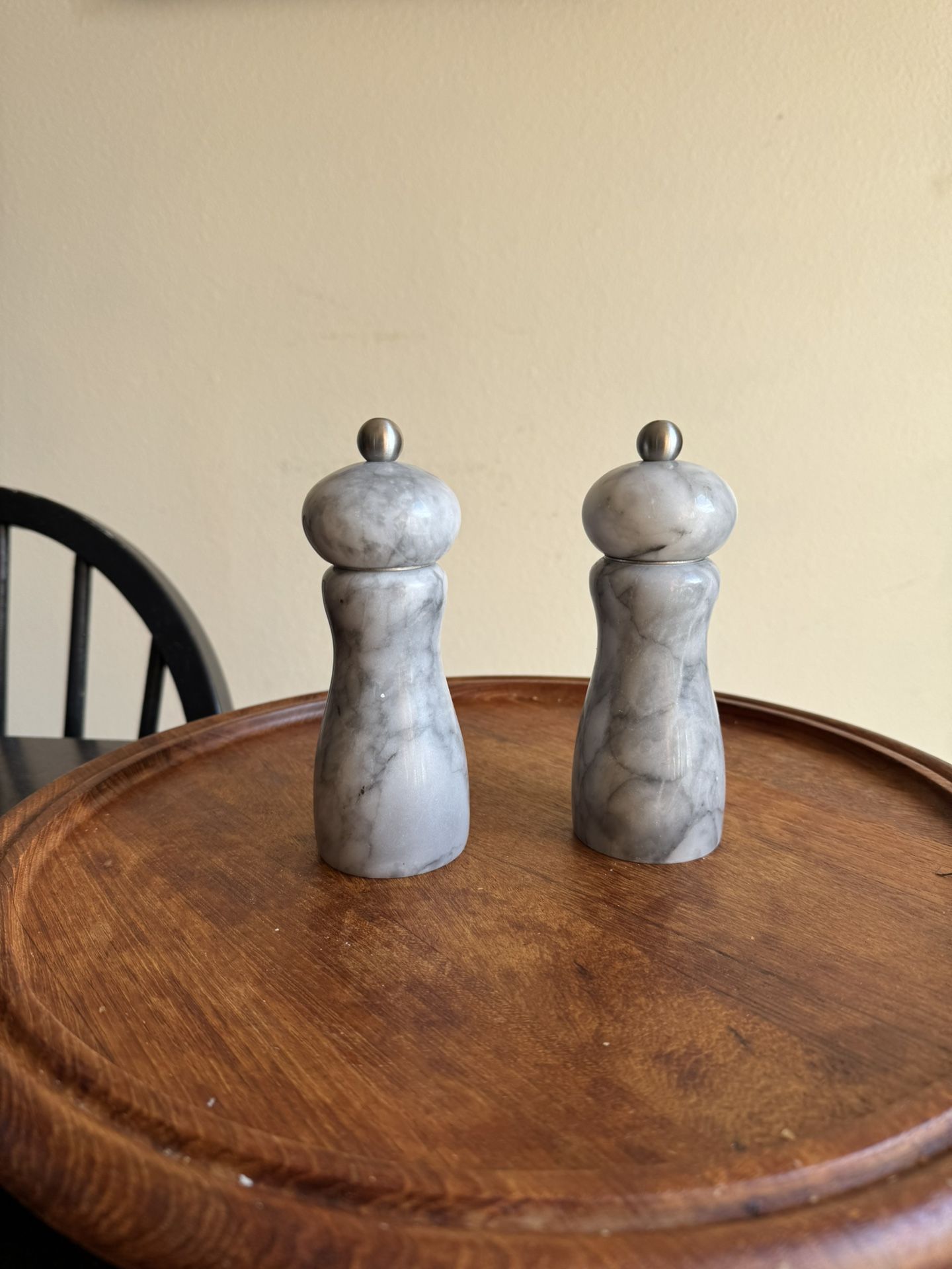 Swissmar Belle Artic Salt and Pepper grinders.