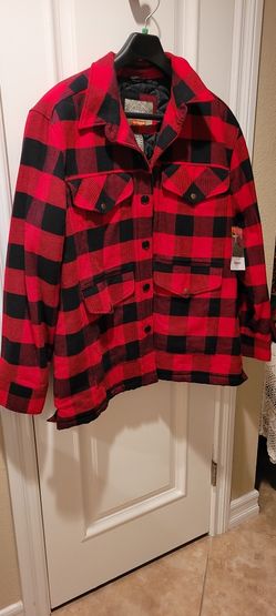 Mens St. John's Bay Buffalo Plaid Outdoor Jacket