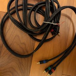 High Quality Component Cable RCA VCR Composite Video TV DVD 