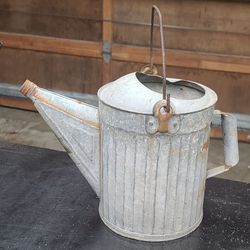 Nice Vintage Galvanized Water Can