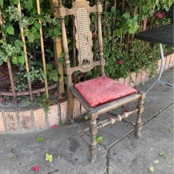 Wooden Antique Cane Chair