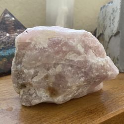 Raw Rose Quartz Chunk – Heavy & Natural