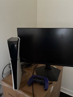 Ps5 slim - ps5 purple controller - 240hz koorui monitor