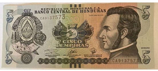 5 Lempiras Honduras