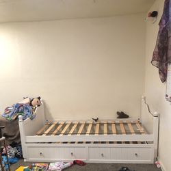 Twin Size Bed Frame With Pull Out