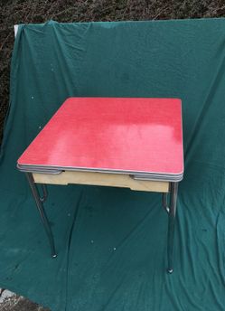 1960 Antique extendable card table