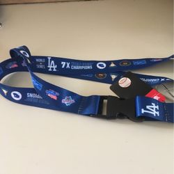 Dodgers 17x Champions Lanyard
