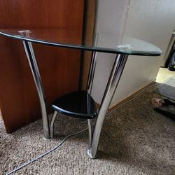 Mcm Glass & Chrome Tables