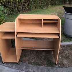 Computer Desk (On Wheels)