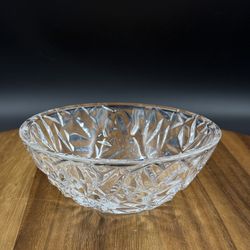 Tiffany And Co. Rock Cut Crystal Candy/Nut Dish Bowl 6"