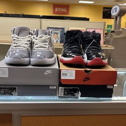 Jordan Cool Grey 11’s & BRED 11’s ($249 Each)