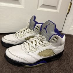 Men’s Nike air Jordan retro 5 dark concord size 10  Scuff painted over  No box 