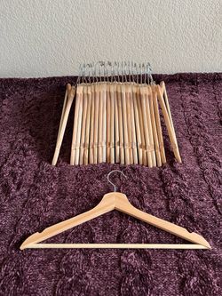 24x IKEA BUMERANG Wooden Clothes Hangers