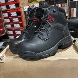 WOLVERINE WORK BOOTS 🥾 STEEL TOE /  SIZE (9) Only 