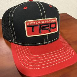 Toyota Hat SnapBack Red/Black Official TRD Racing Development Adjustable Cap