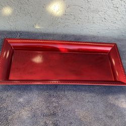 Red Tray Plate