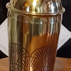 Hand Etched  Brass Shaker