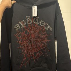 Men’s black with red web spider hoodie
