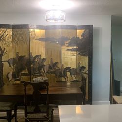 Antique 6 Panels Screen 