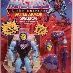 BATTLE ARMOR SKELETOR Protection Powered by Evil Magic- Masters of the Universe RETRO PLAY (2021 MOTU) Deluxe Set Action Figure 