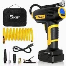 SKEY Air Compressor Tire Inflator - Handheld Electric 150 PSI Portable Air Compressor Cordless Car Tire Pump with Rechargeable Li-ion Battery and USB 